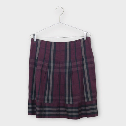 Plaid Pleat Skirt