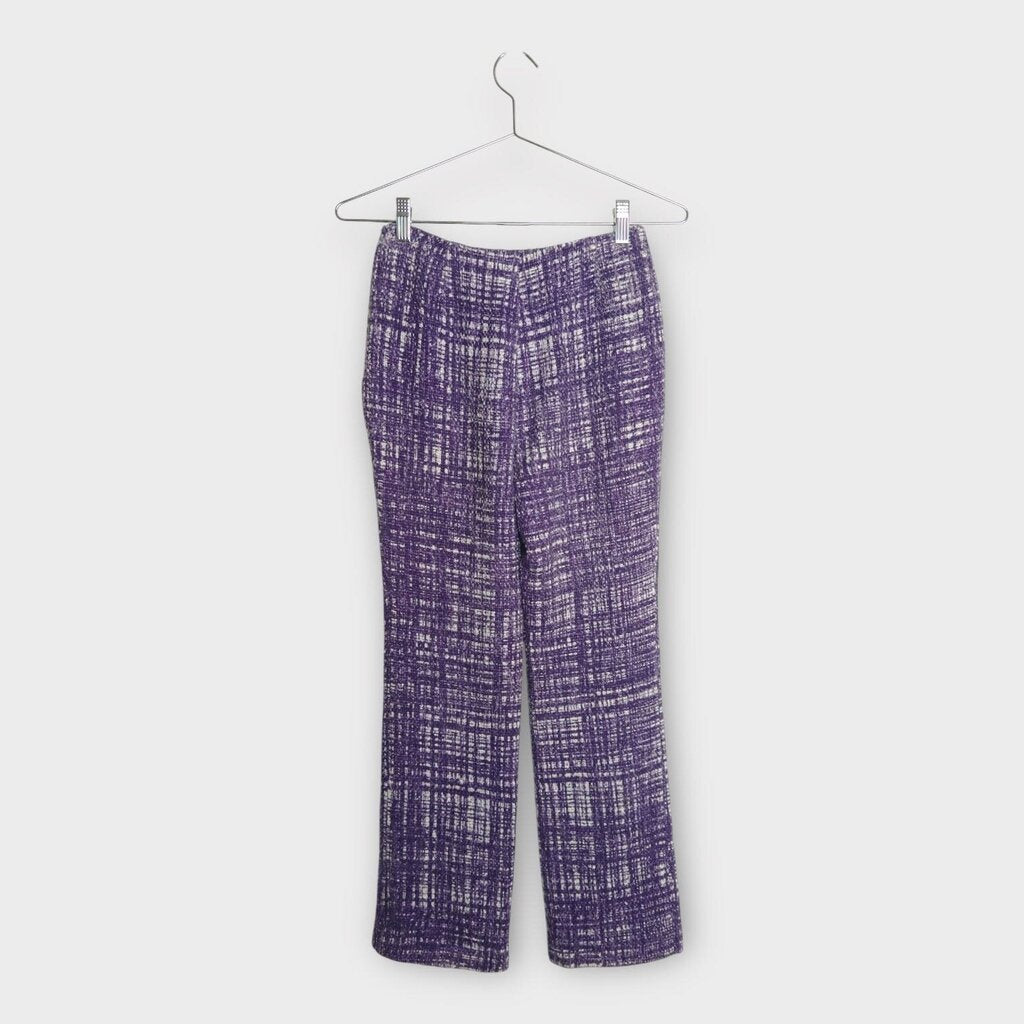 SS96 Purple Cotton Linen Tweed Pant