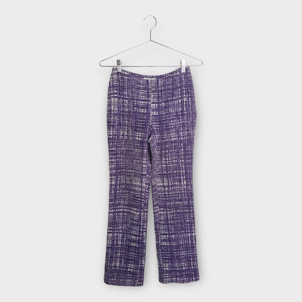 SS96 Purple Cotton Linen Tweed Pant