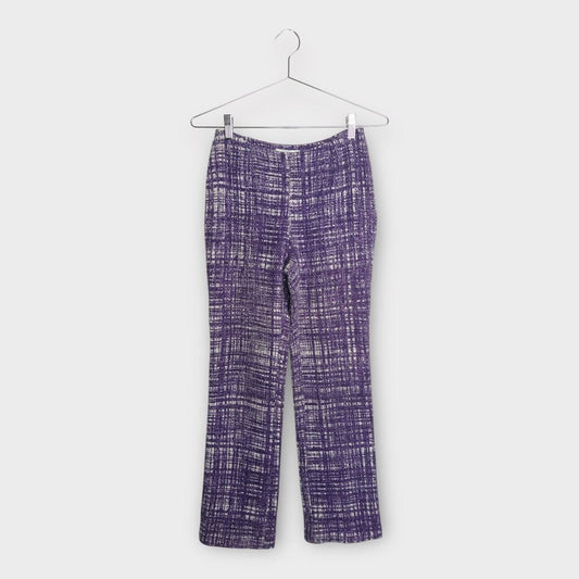 SS96 Purple Cotton Linen Tweed Pant