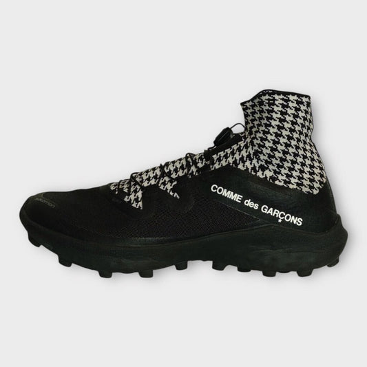 Black & White Houndstooth Booty Sneaker