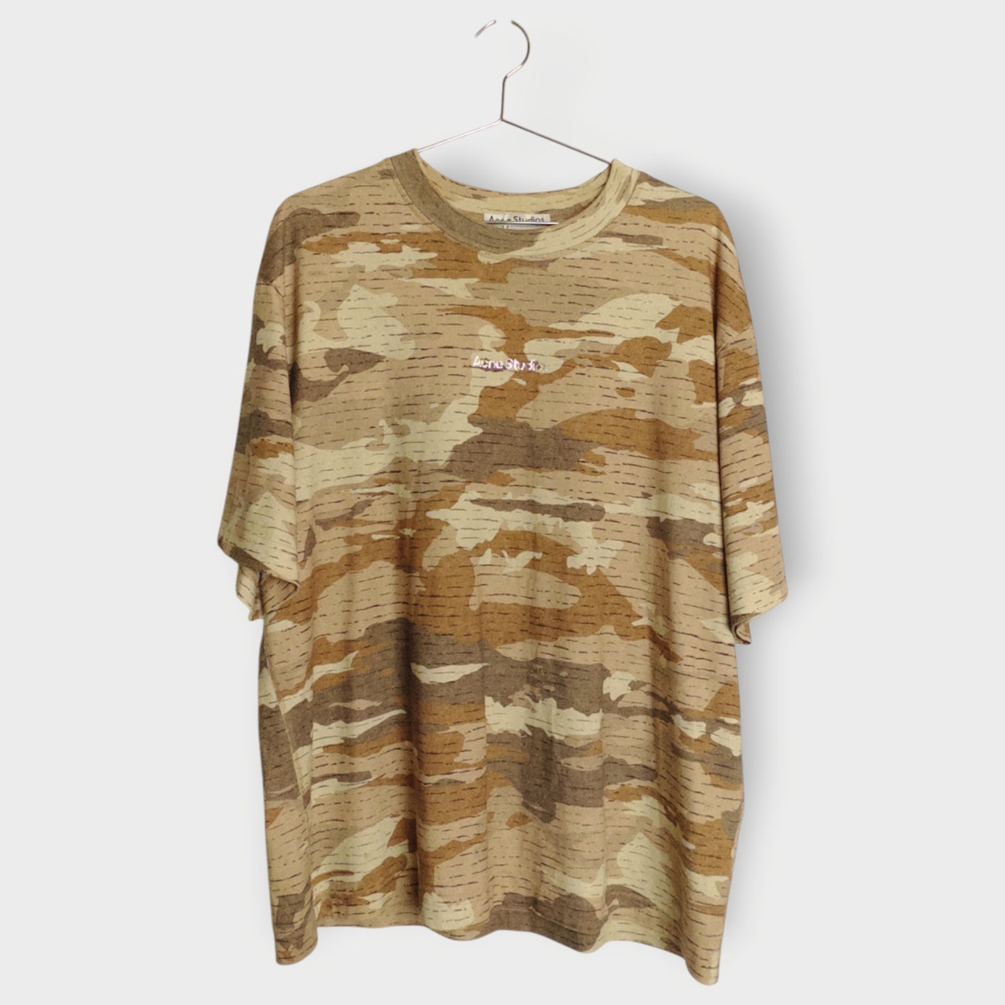 Crystal-Embellished Camouflage-Print