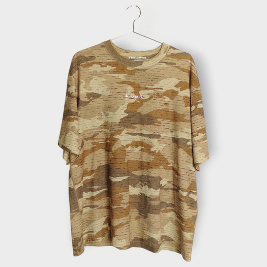 Crystal-Embellished Camouflage-Print