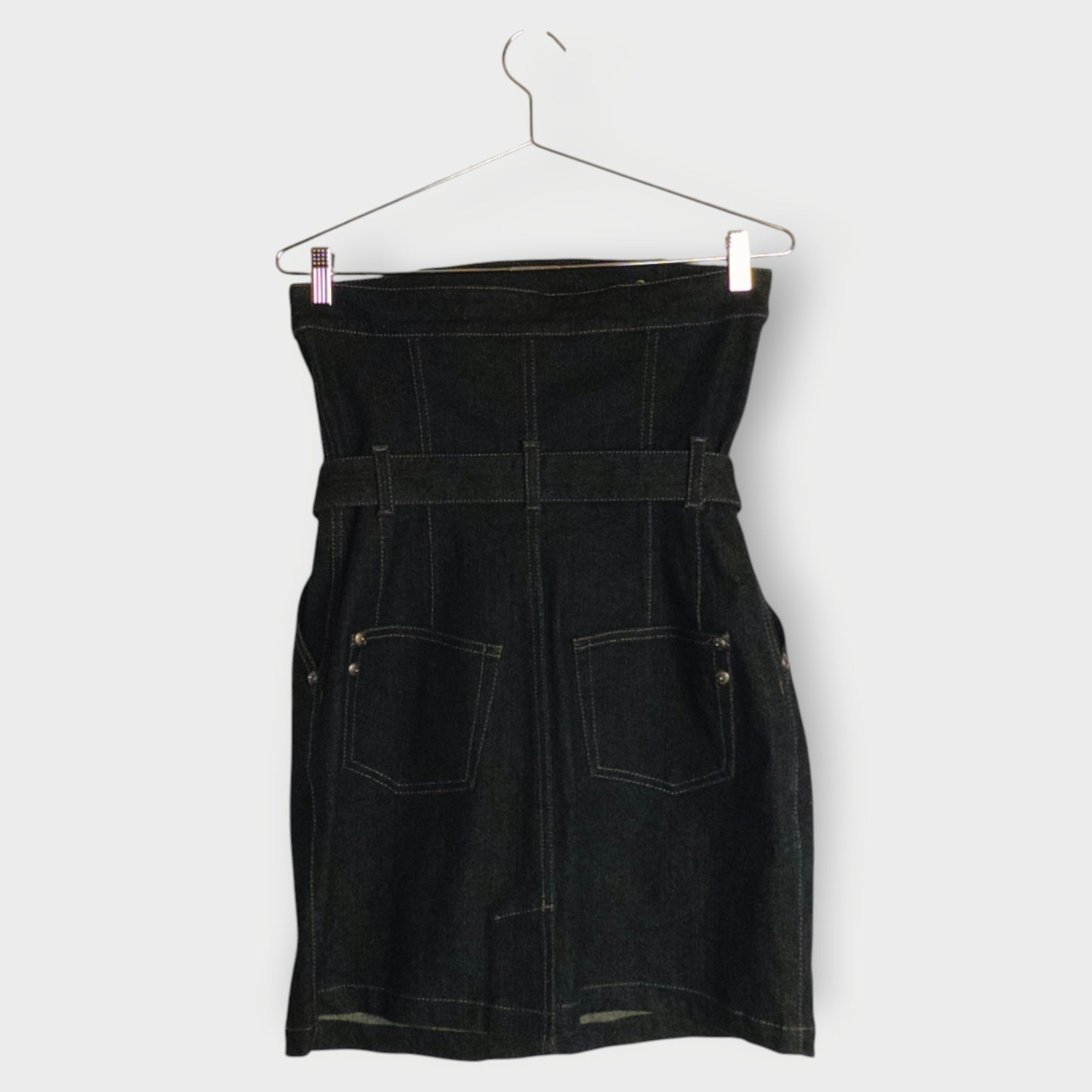 Denim Strapless Mini Dress