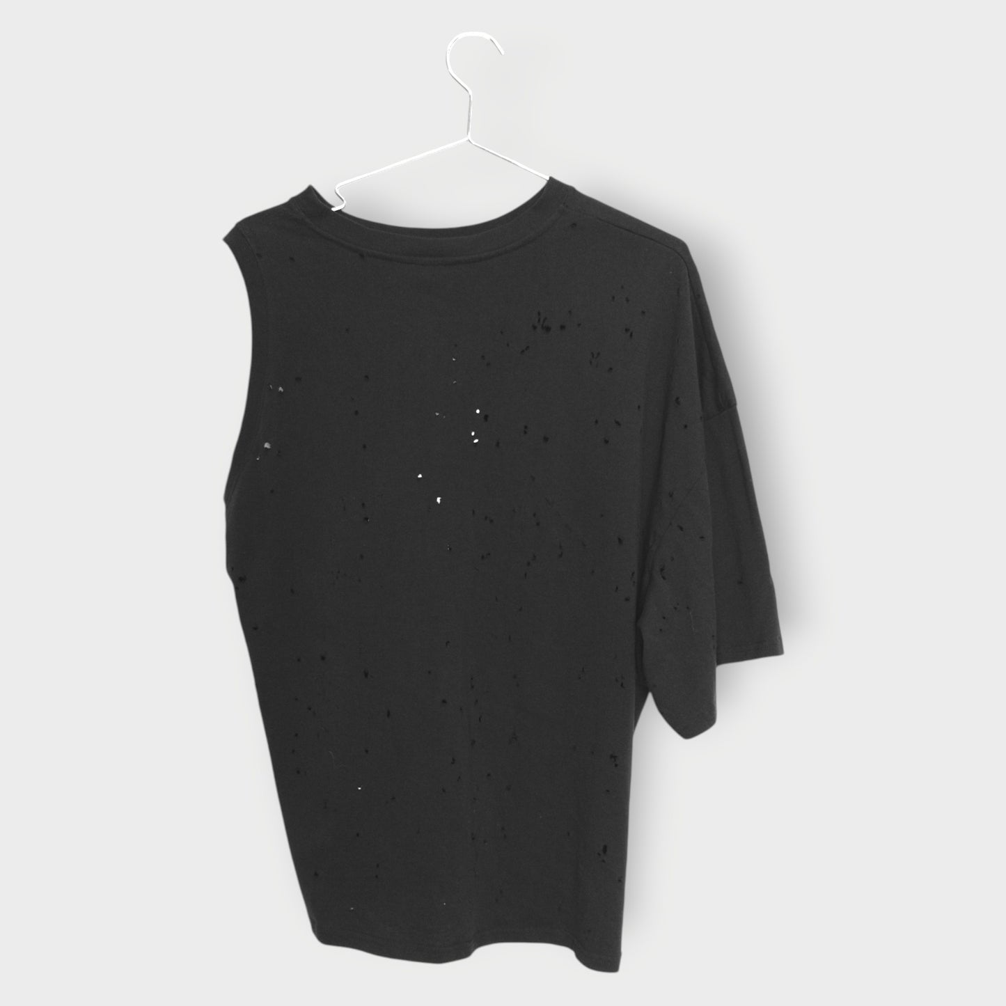 Distressed Knotted Jersey Top