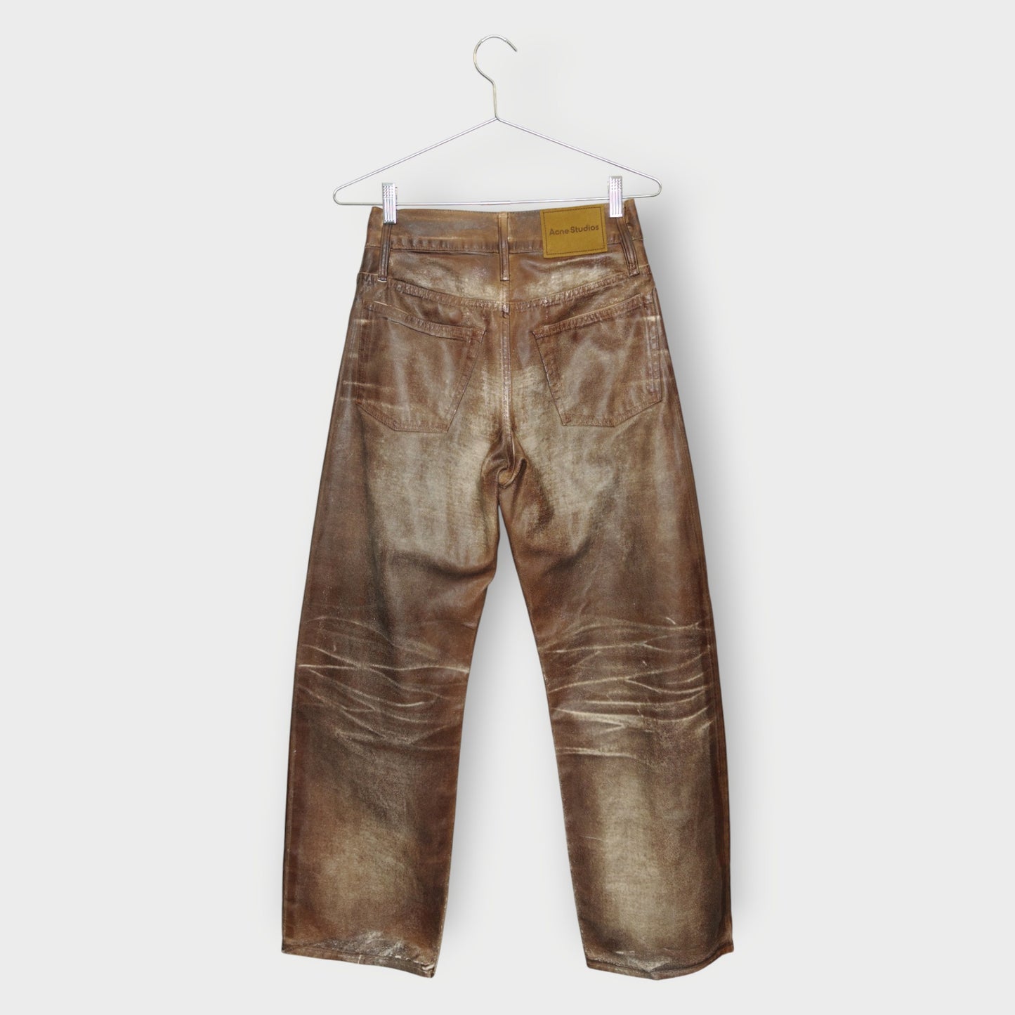 Relaxed Fit Waxed Jeans