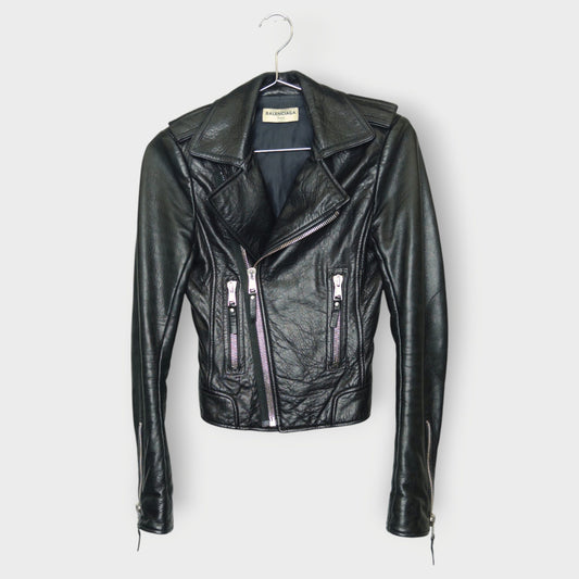 Leather Biker Moto Jacket