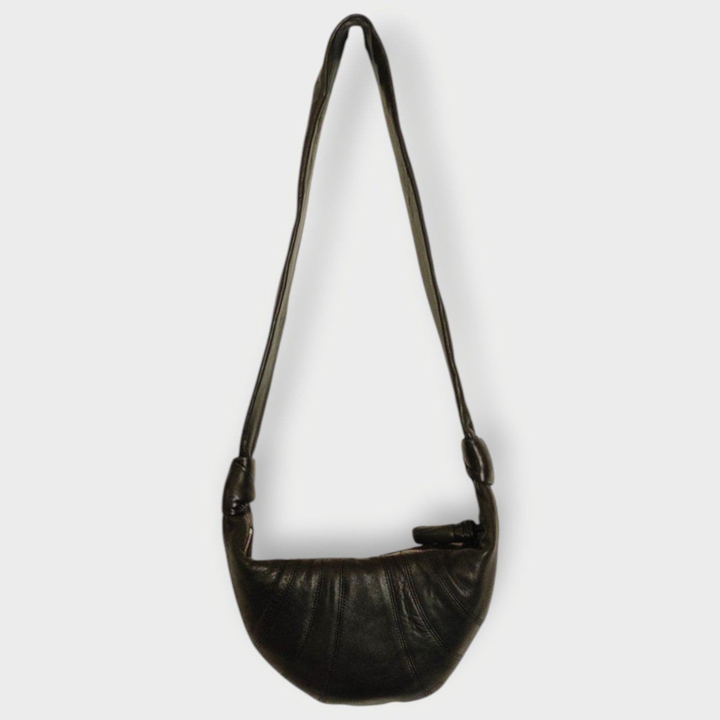 Lamb Leather Croissant Bag