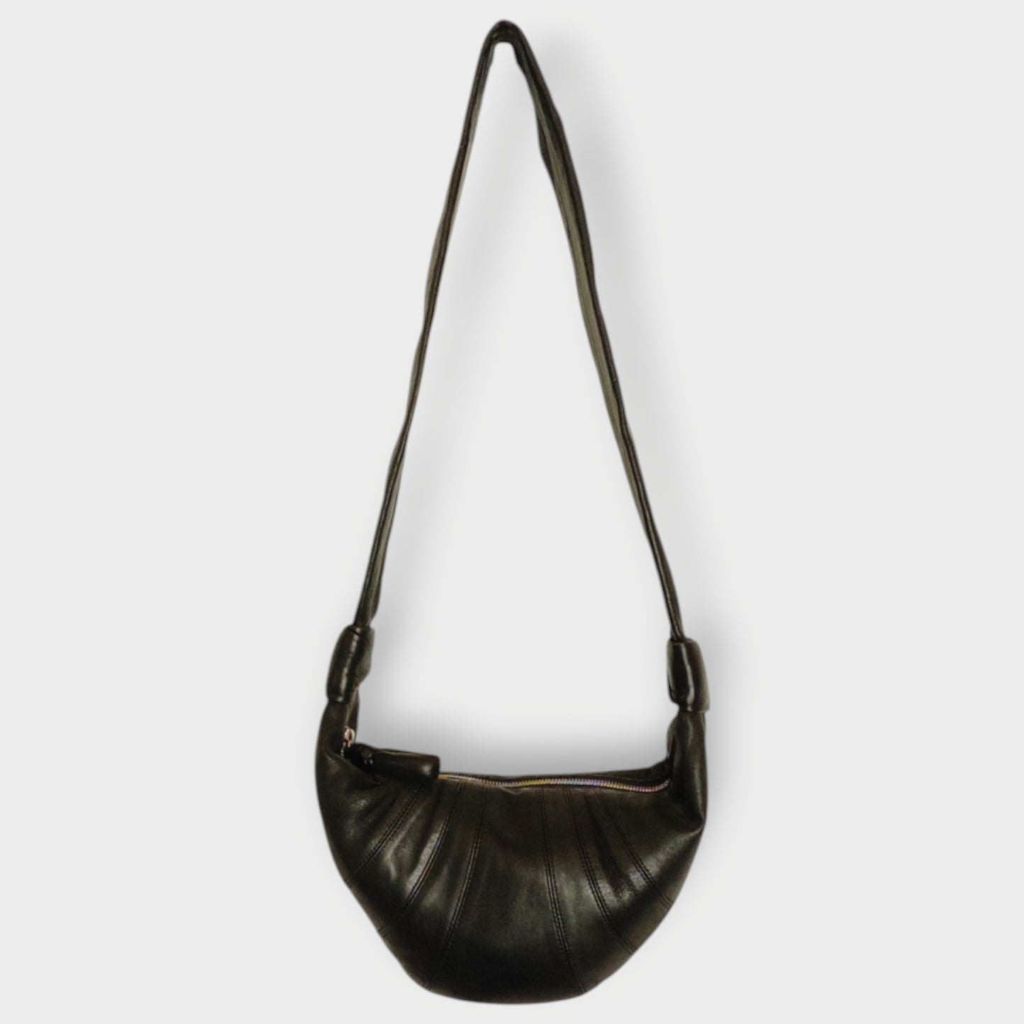 Lamb Leather Croissant Bag