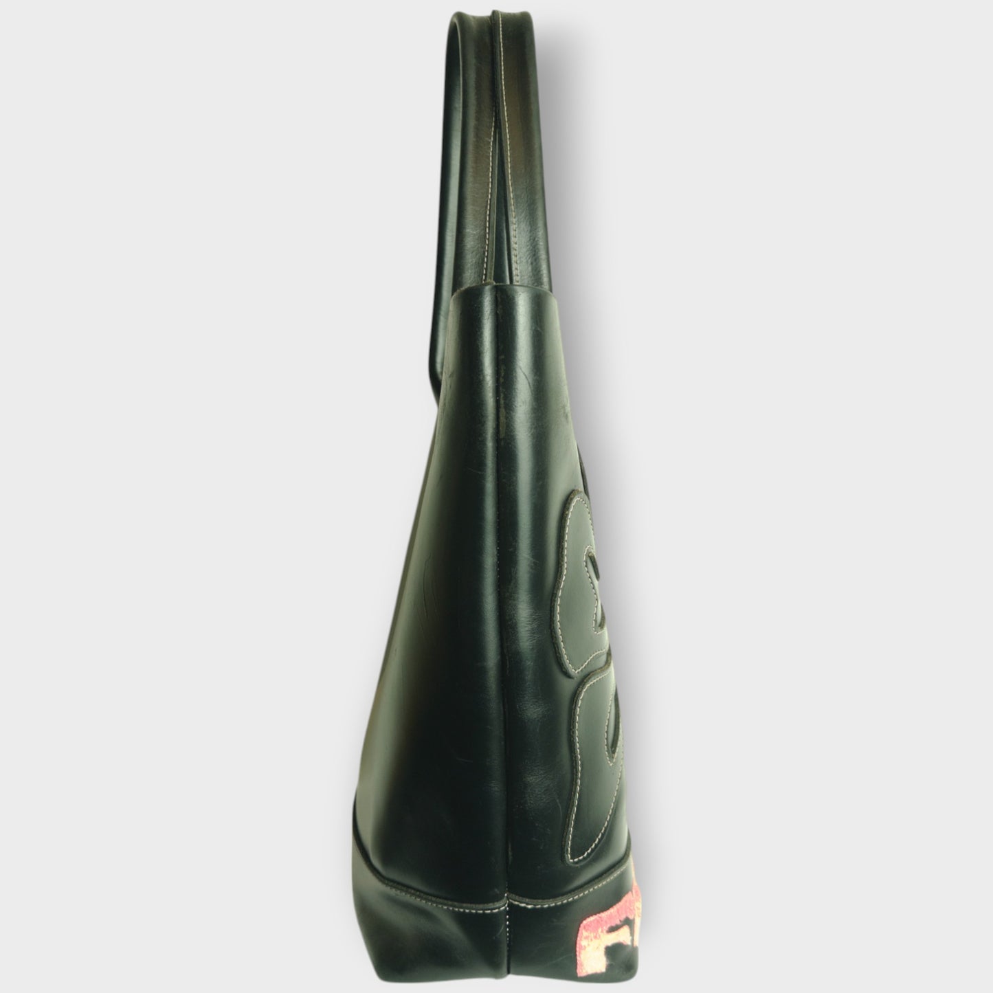 Leather Flower Detail Bag