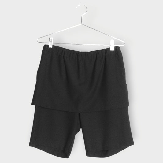 Cotton Tie Apron Shorts
