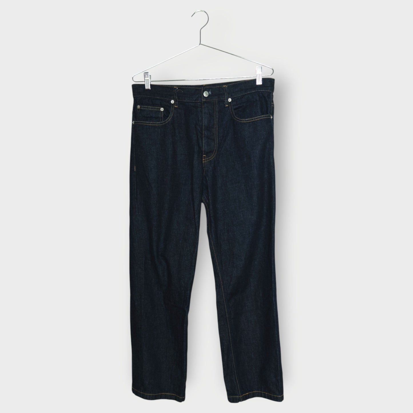 Dark Denim Turn Up Jeans