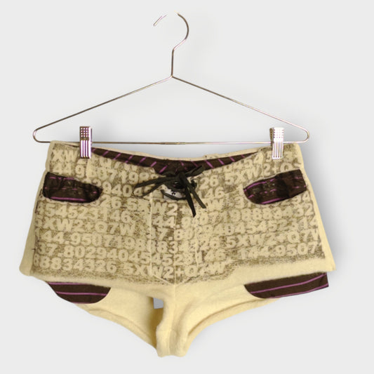 Screen Printed Micro Wool Shorts