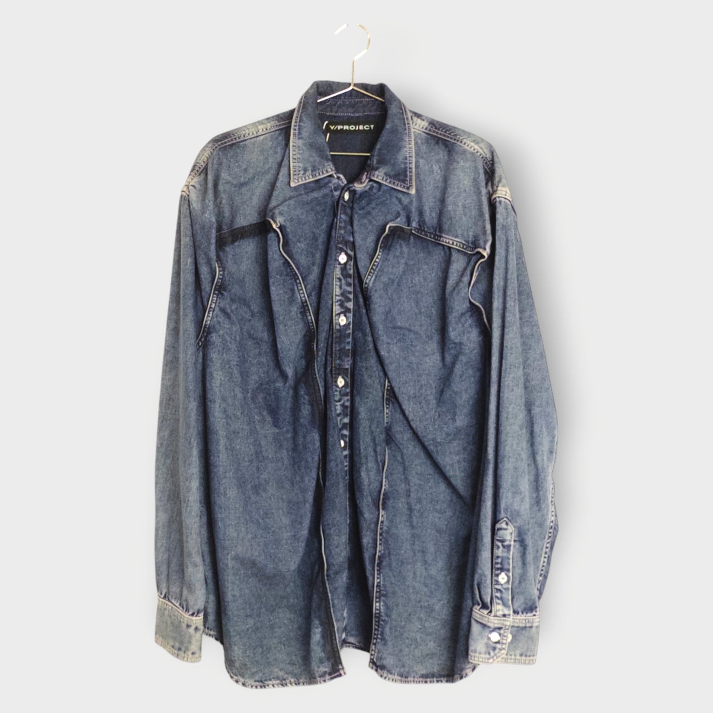 Double Panelled Denim Shirt