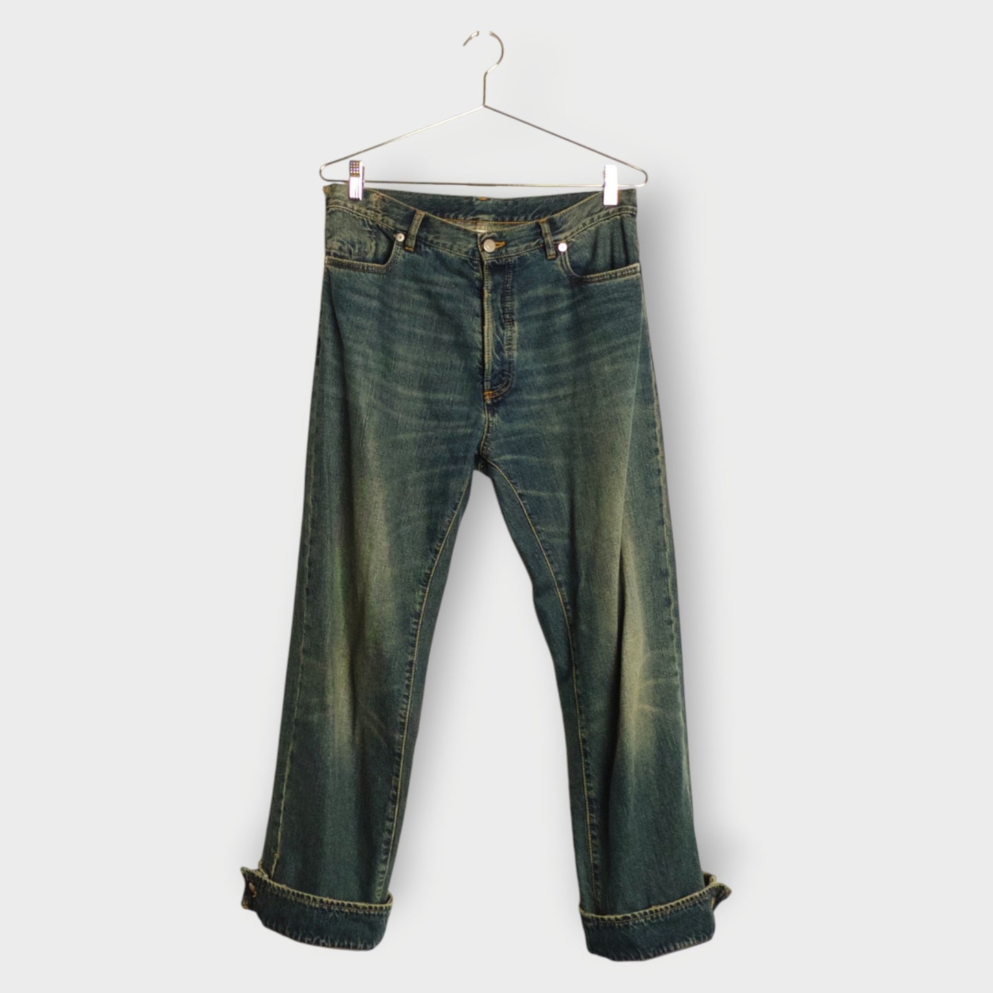 Wash Cuffed Jeans