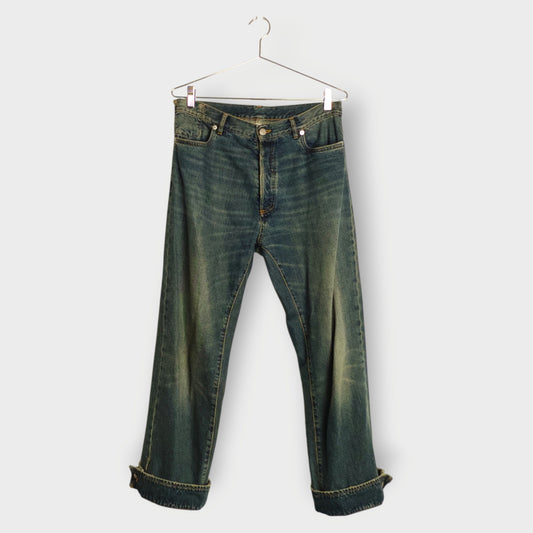 Wash Cuffed Jeans