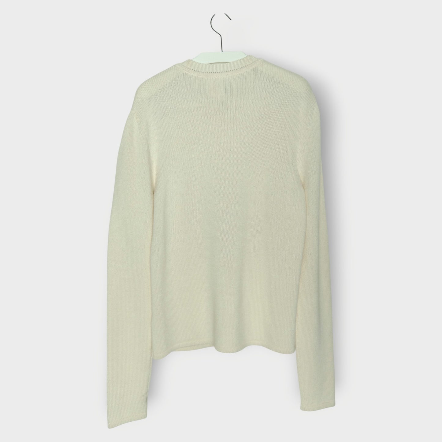 Wool Blend V-Neck Knit Jumper
