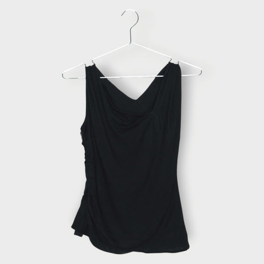 Mirth Asymmetrical Neckline Sleeveless Top