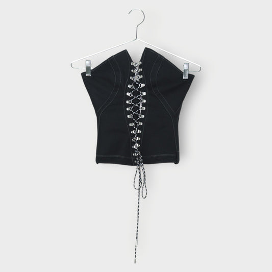 Cotton & Cord Laced Corset Top