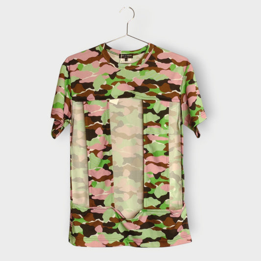Camo Cut Out T Shirt