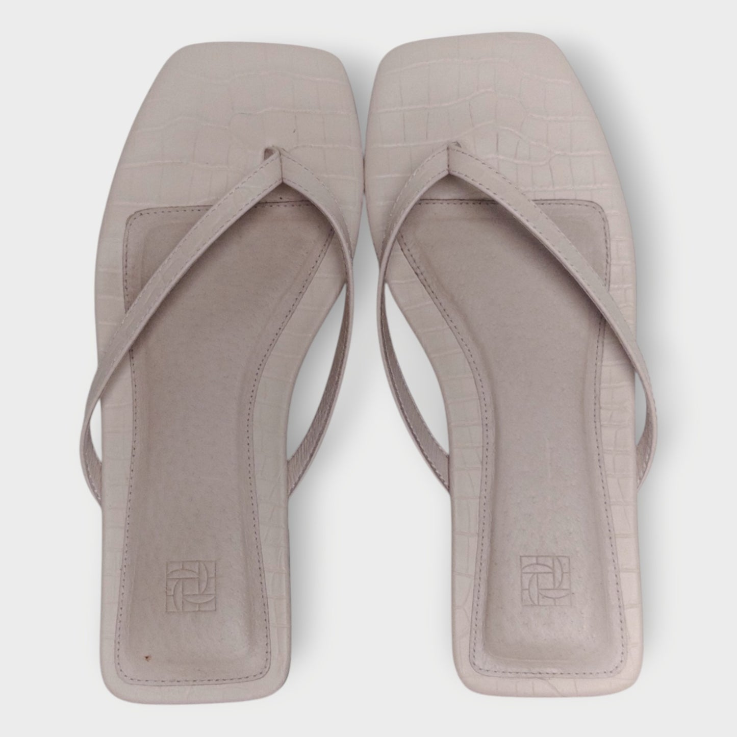 Crocodile Embossed Nelly Sandal