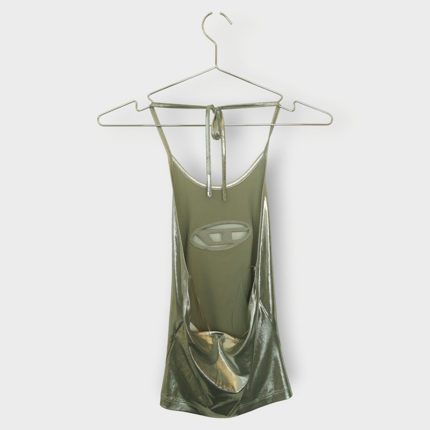 Silver Logo Halter Neck