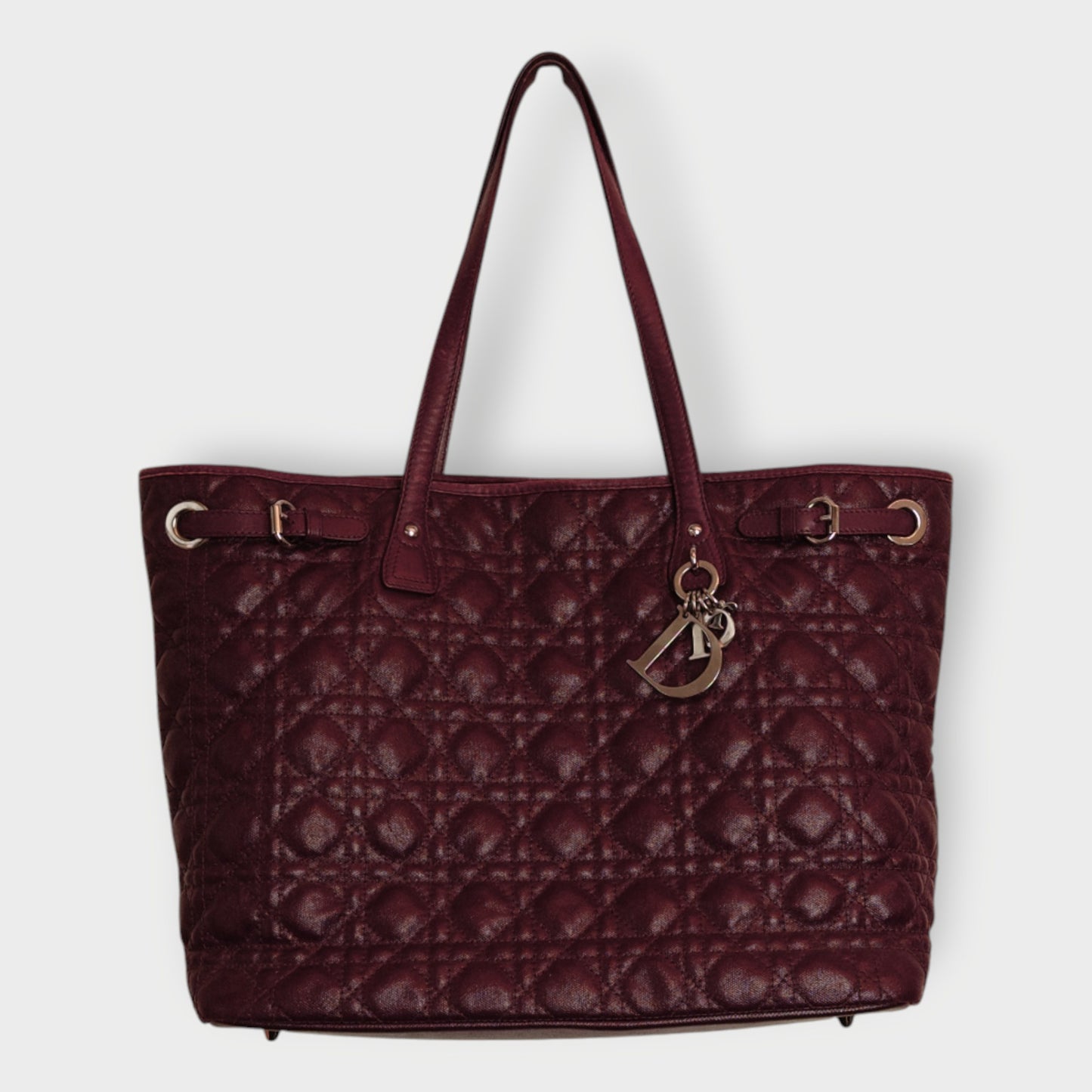 Leather Panarea Cannage Tote