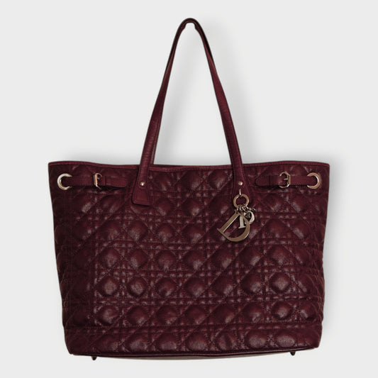 Leather Panarea Cannage Tote