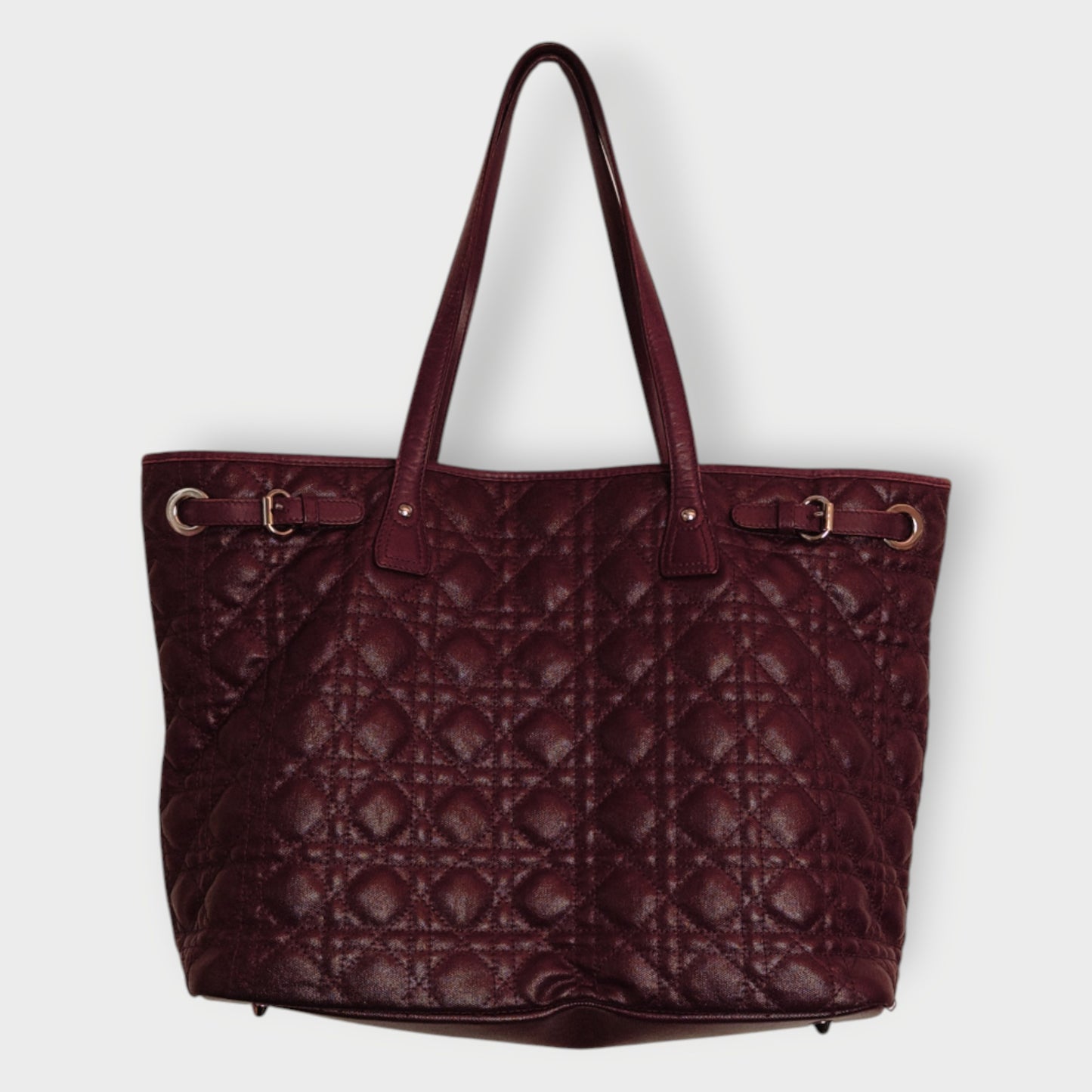 Leather Panarea Cannage Tote