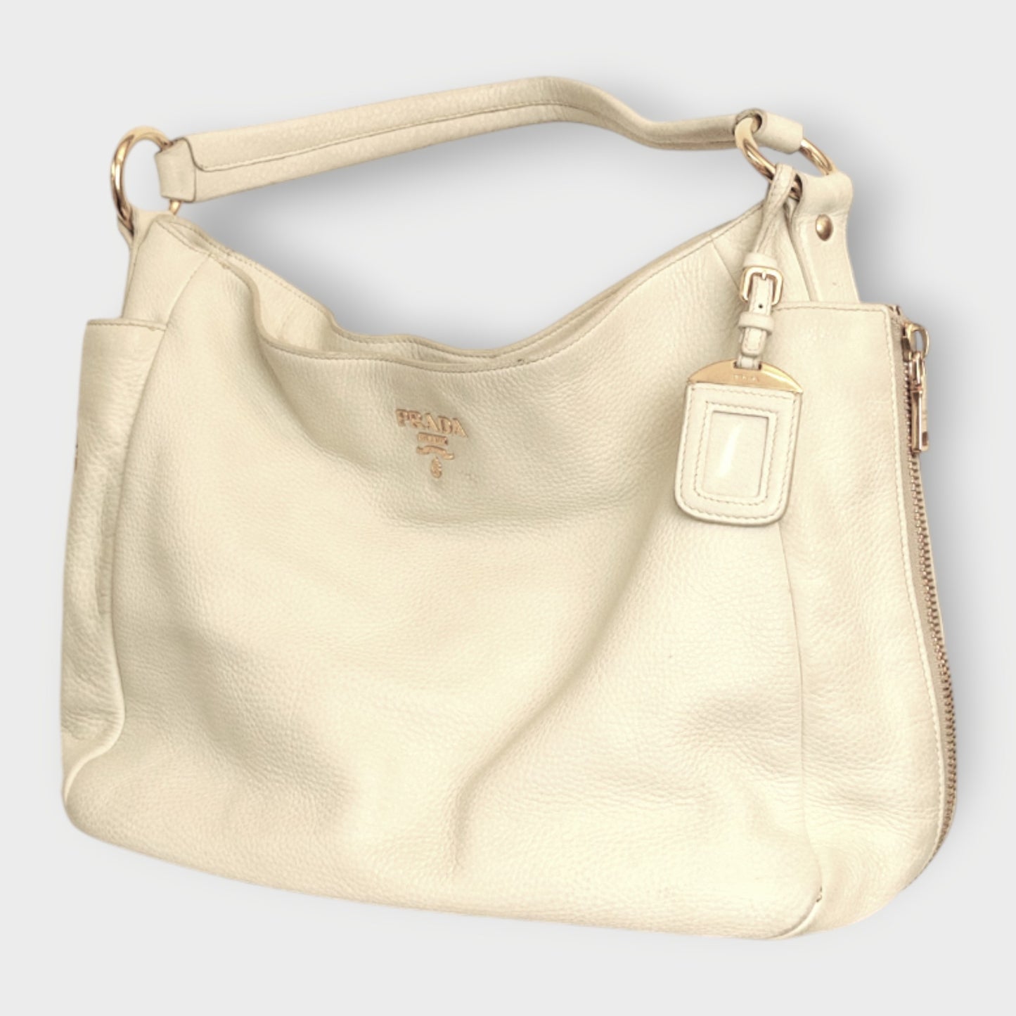 Leather Vitello Daino Hobo Bag
