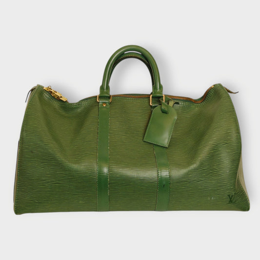 Epi Leather Boston Keepall 50