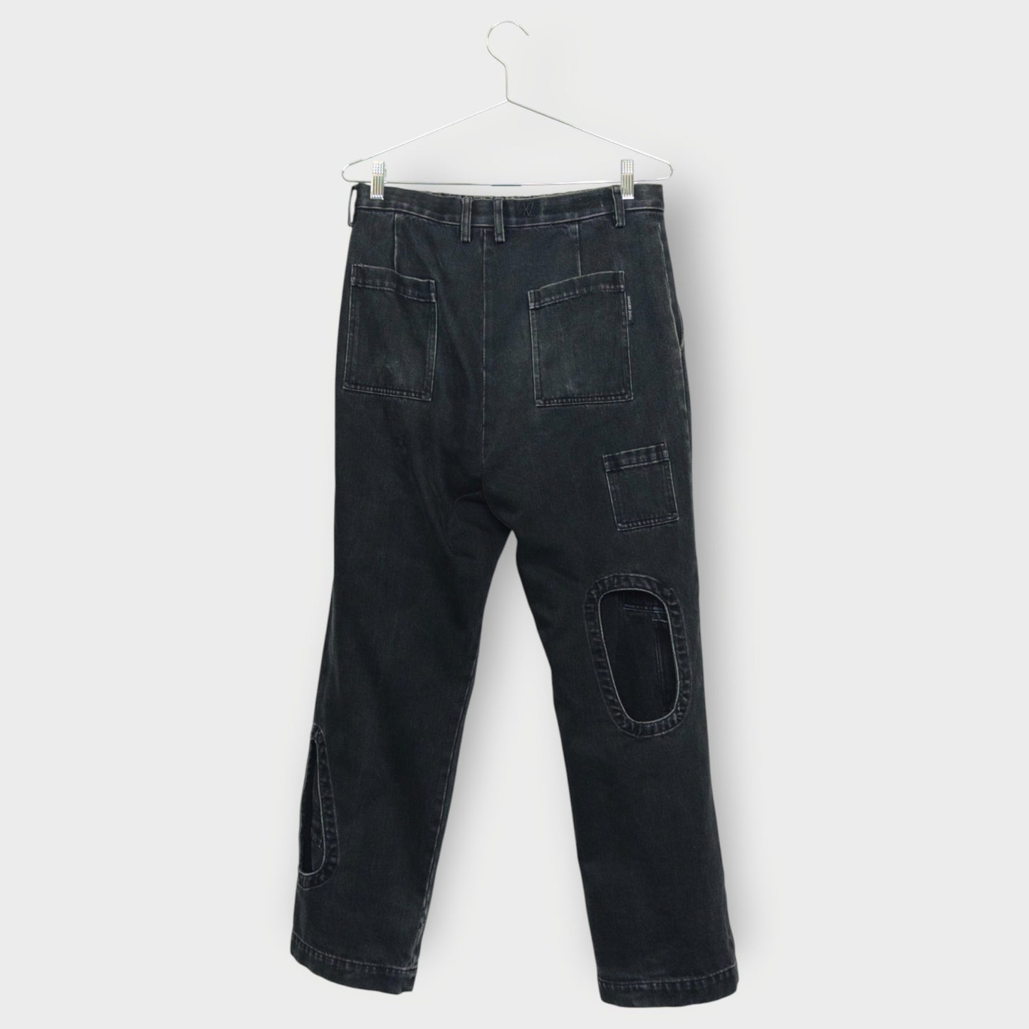 Layered Cut Out Jeans