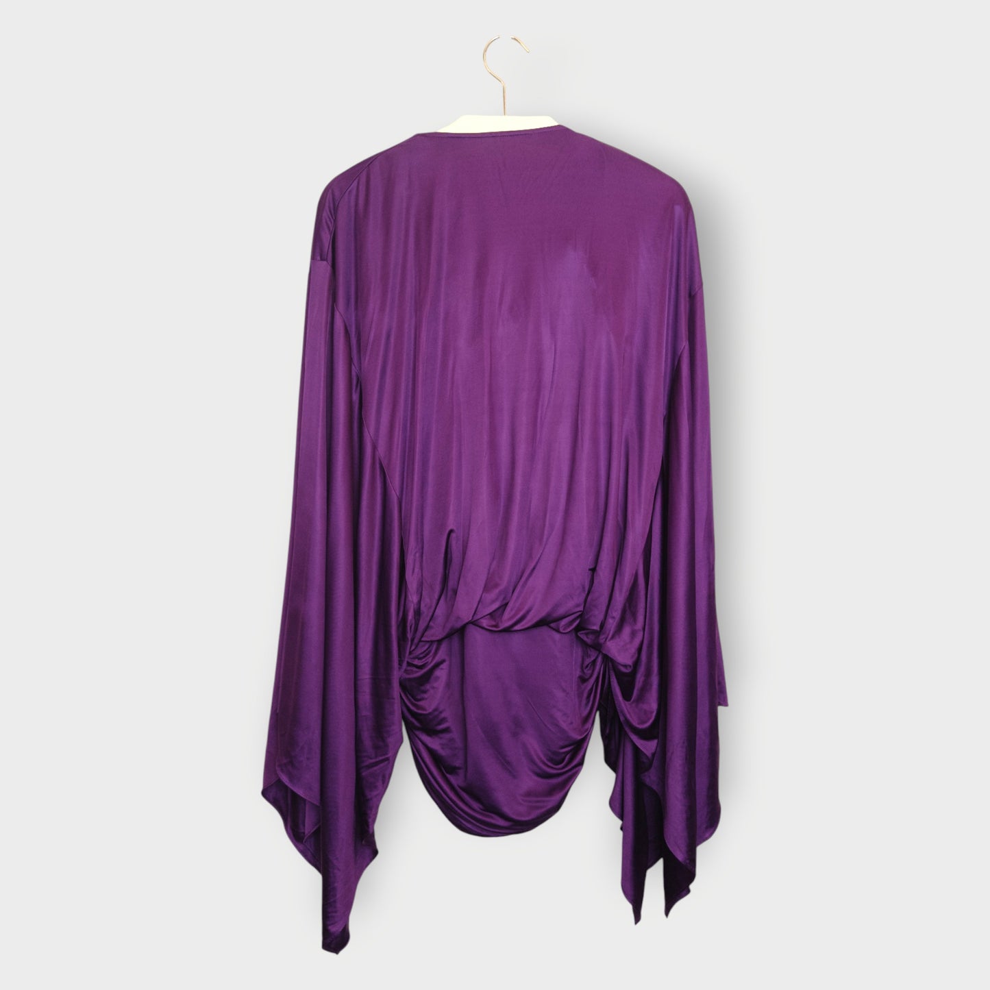 Cowl Neck Batwing Mini Dress