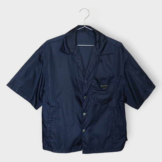 Re-Nylon Boxy Bowling Shirt