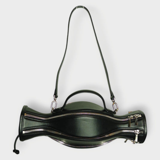 Leather Zip Detail Vaso Bag