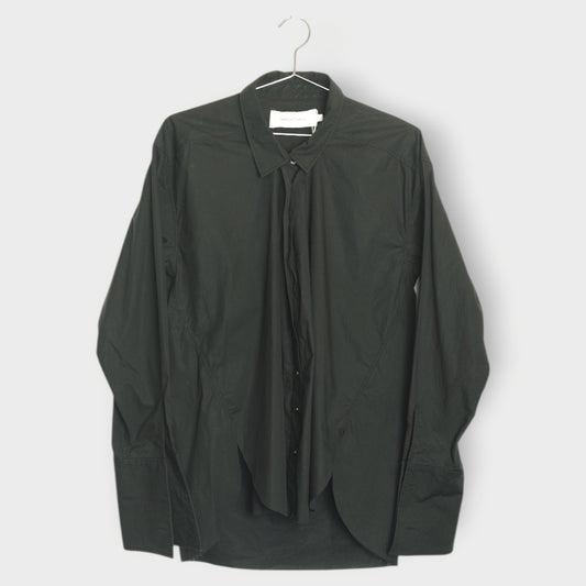 Cotton Frayed Hem Shirt