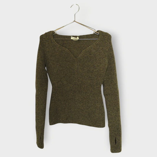 Sweetheart Neckline Knit