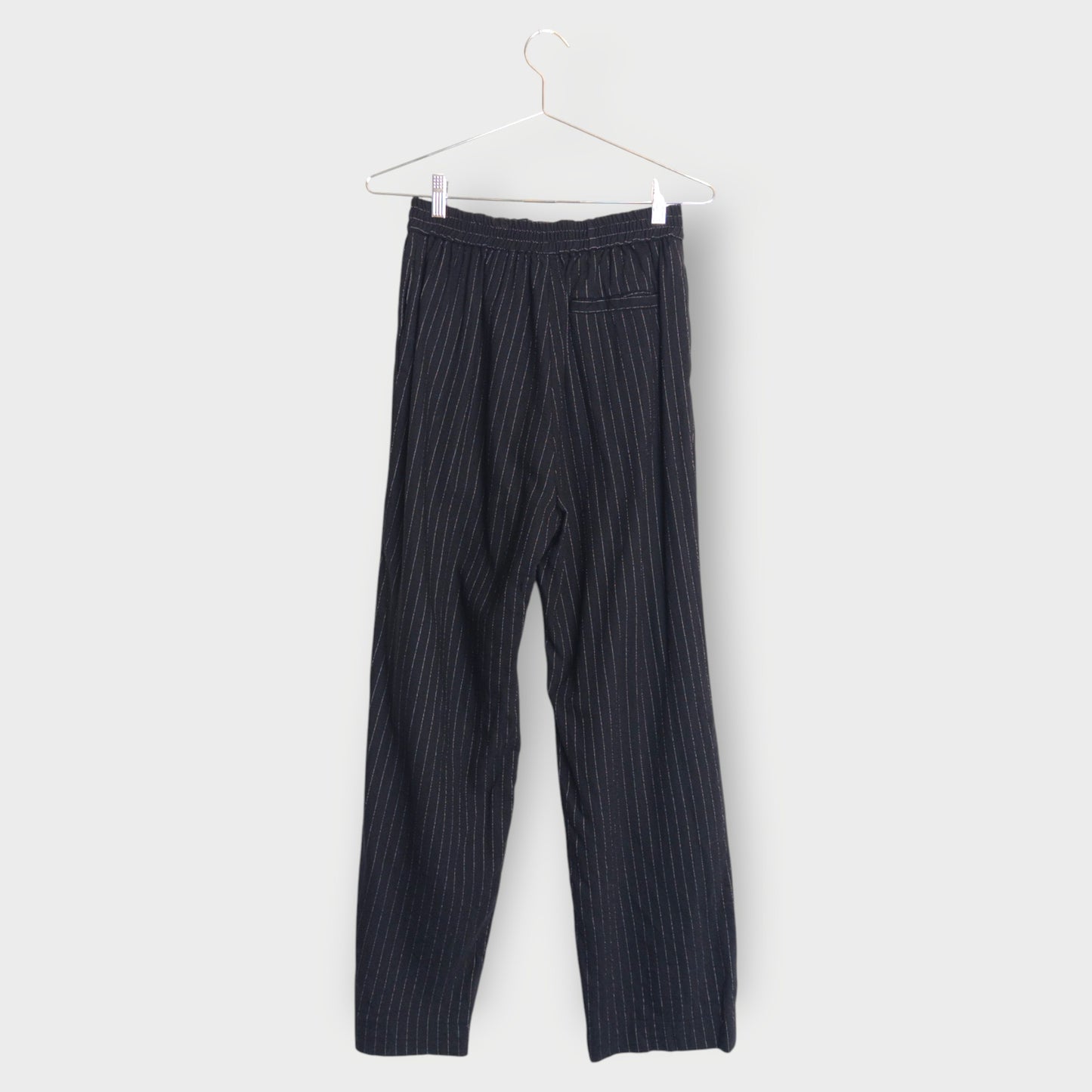 Pinstriped Wool Pant