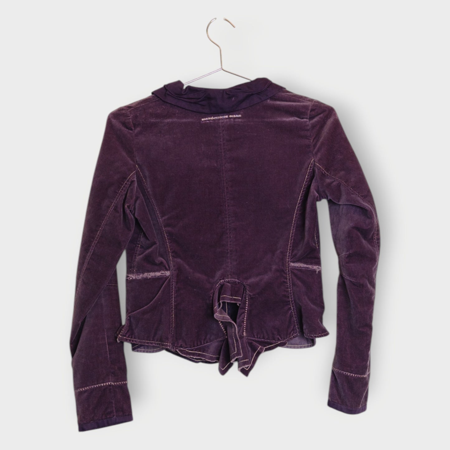 Velour Fitted Contrast Stitch