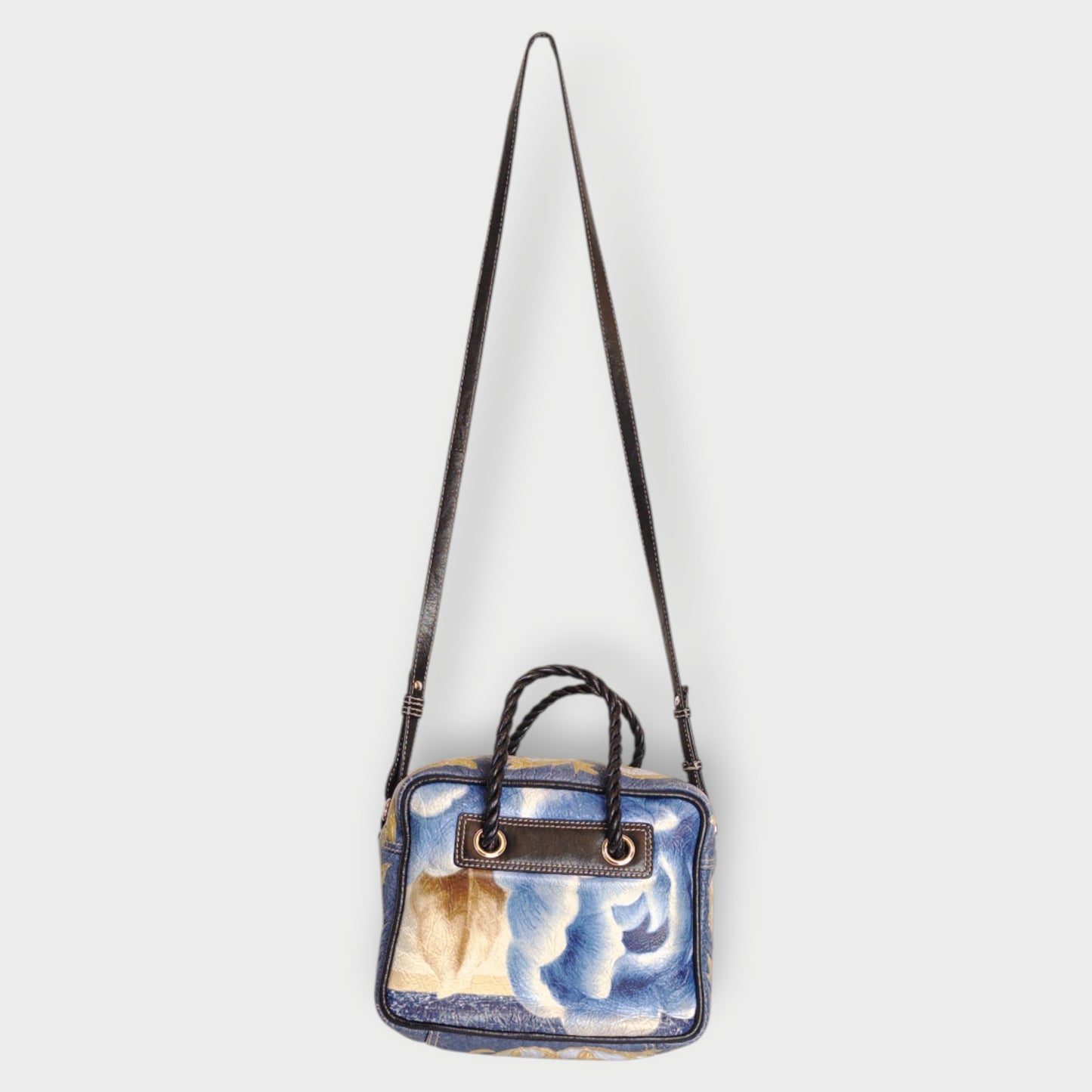 Mini Leather Blanket Crossbody Bag