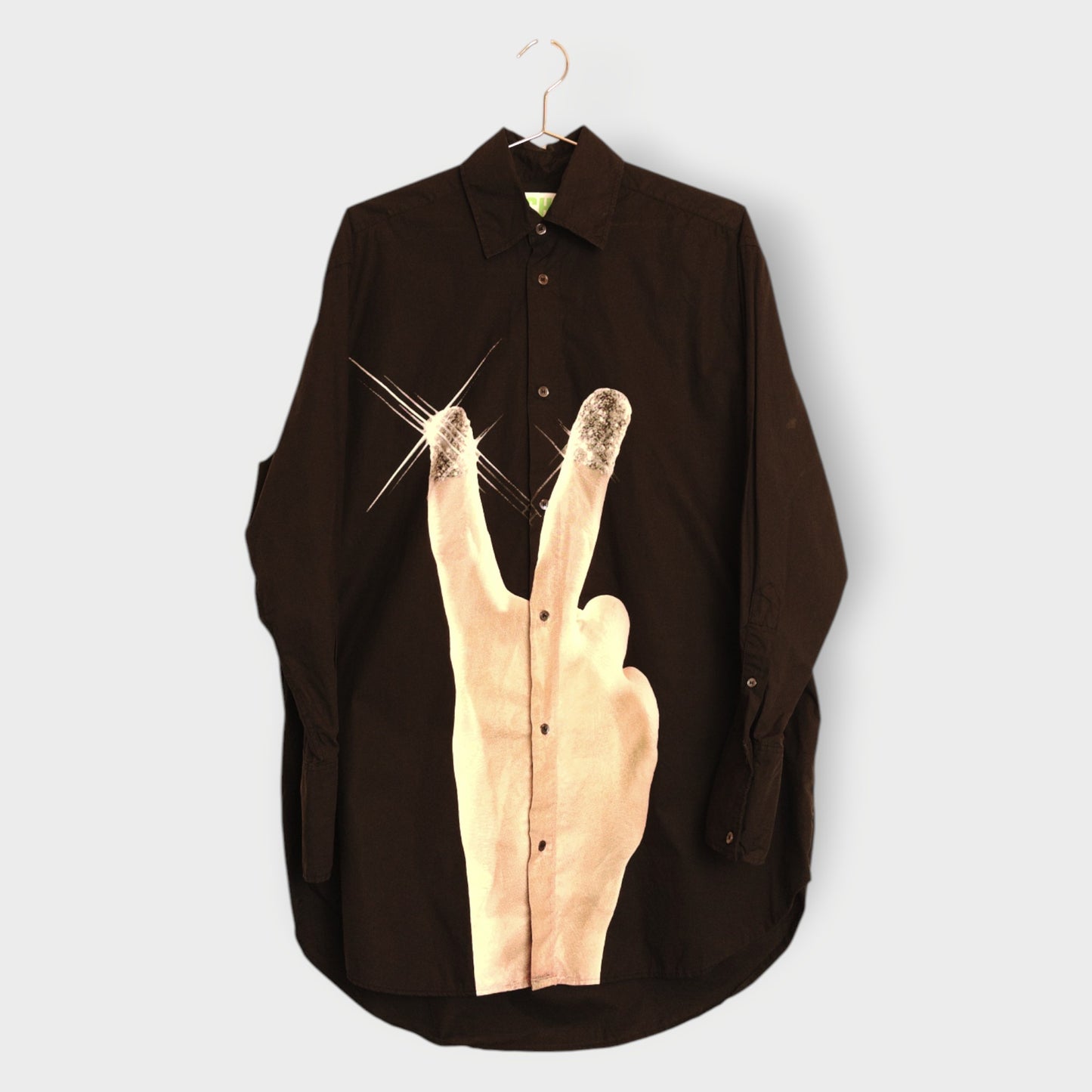 Sparkle Peace Sign Button Down