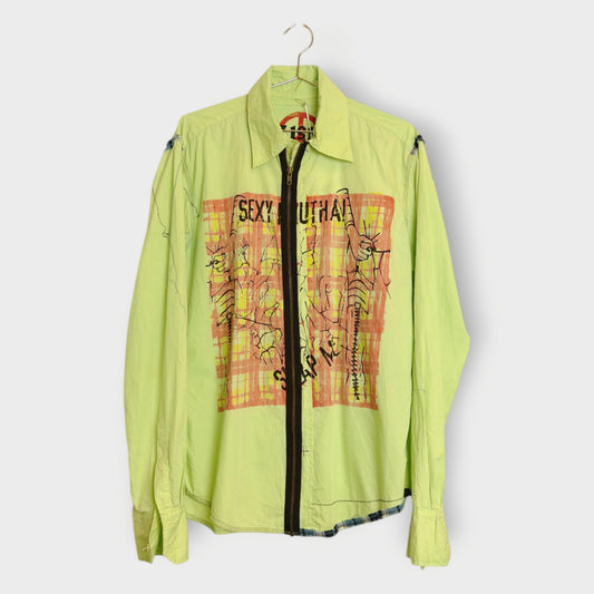 Printed Zip Shirt
