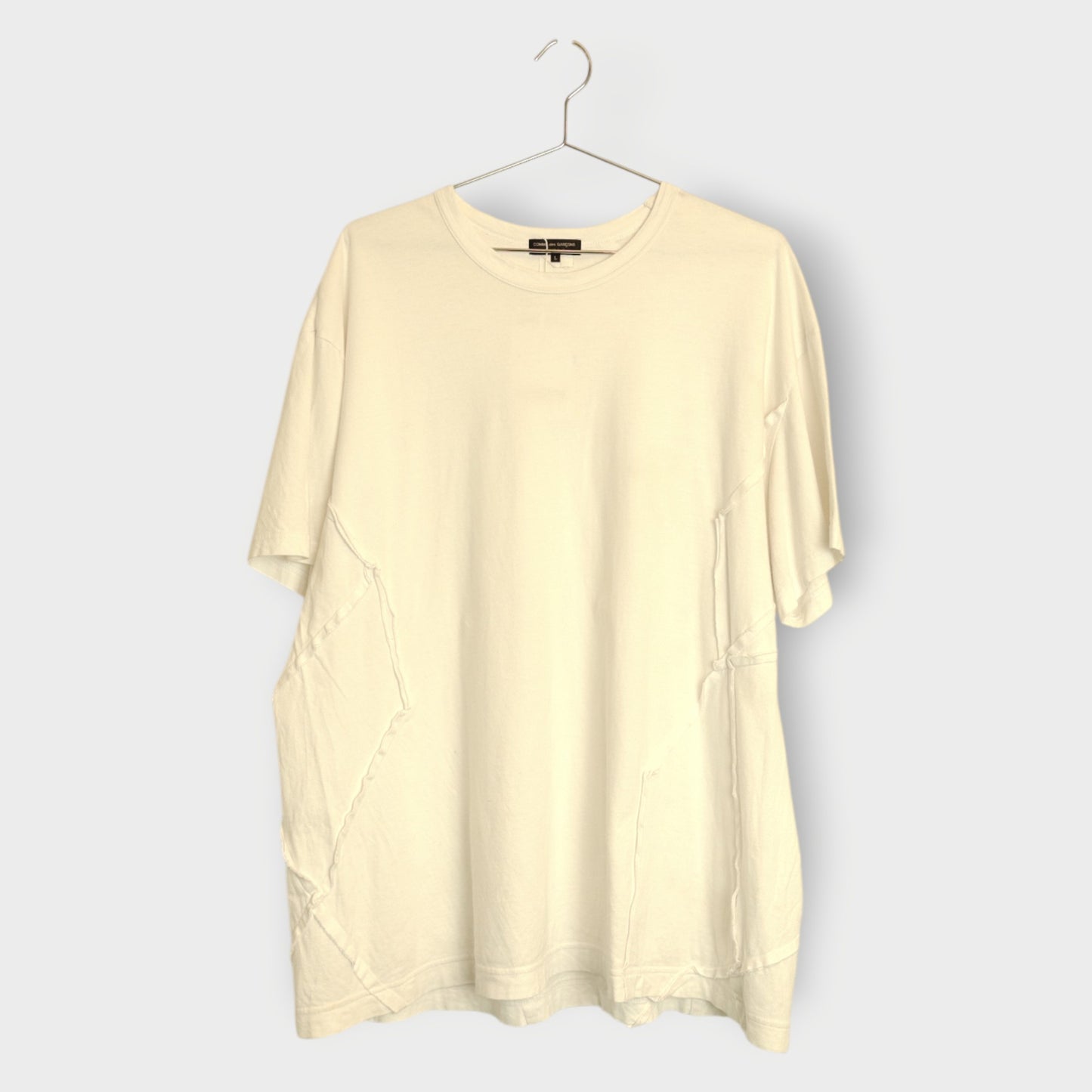 White Cotton Raw Edge