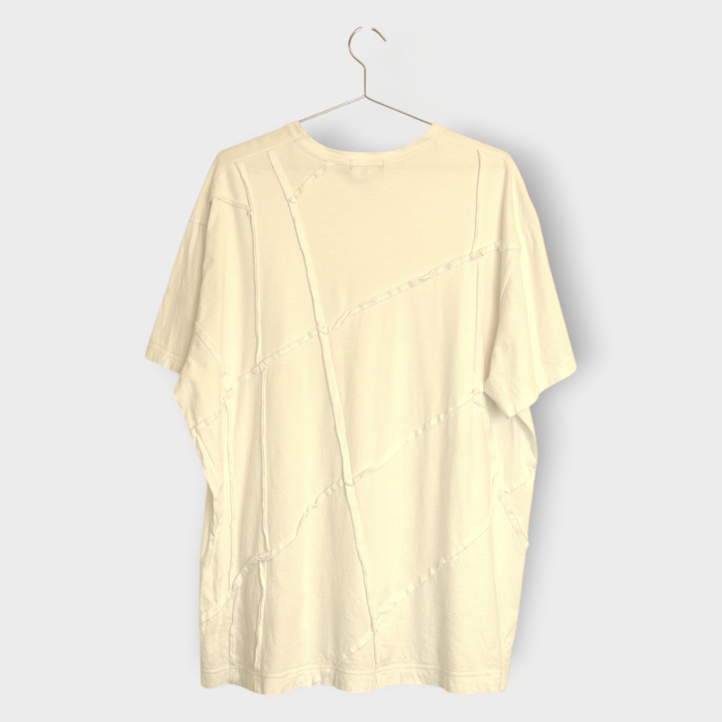 White Cotton Raw Edge