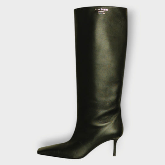 Leather Knee High Boot