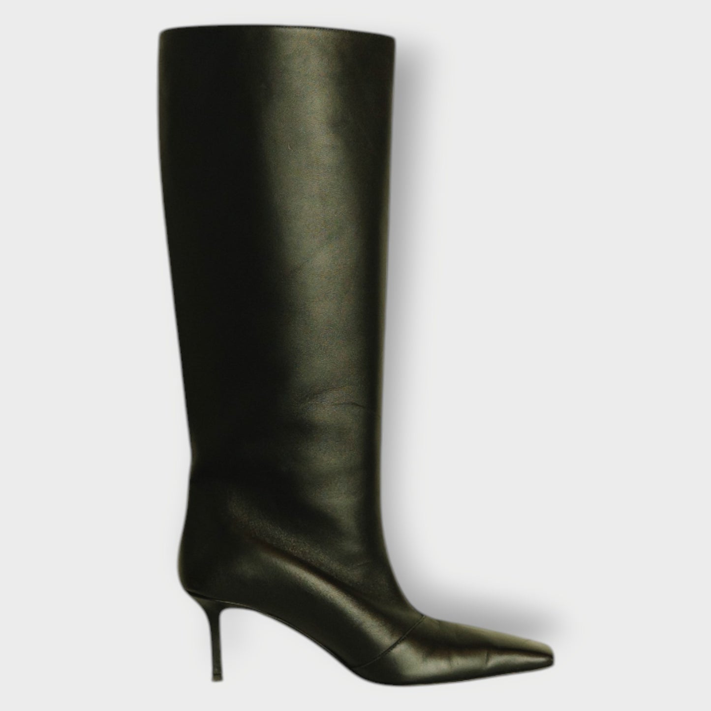 Leather Knee High Boot
