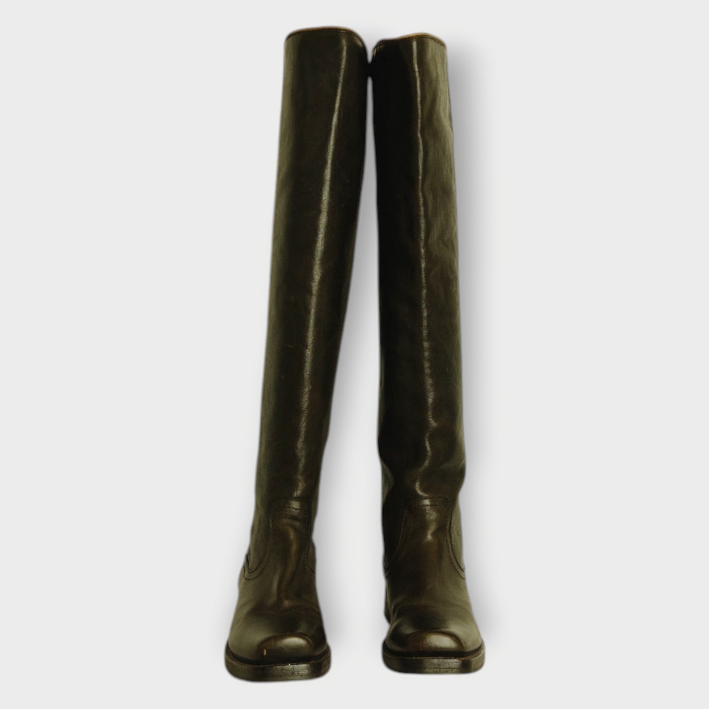 Back Zip Knee High Boots