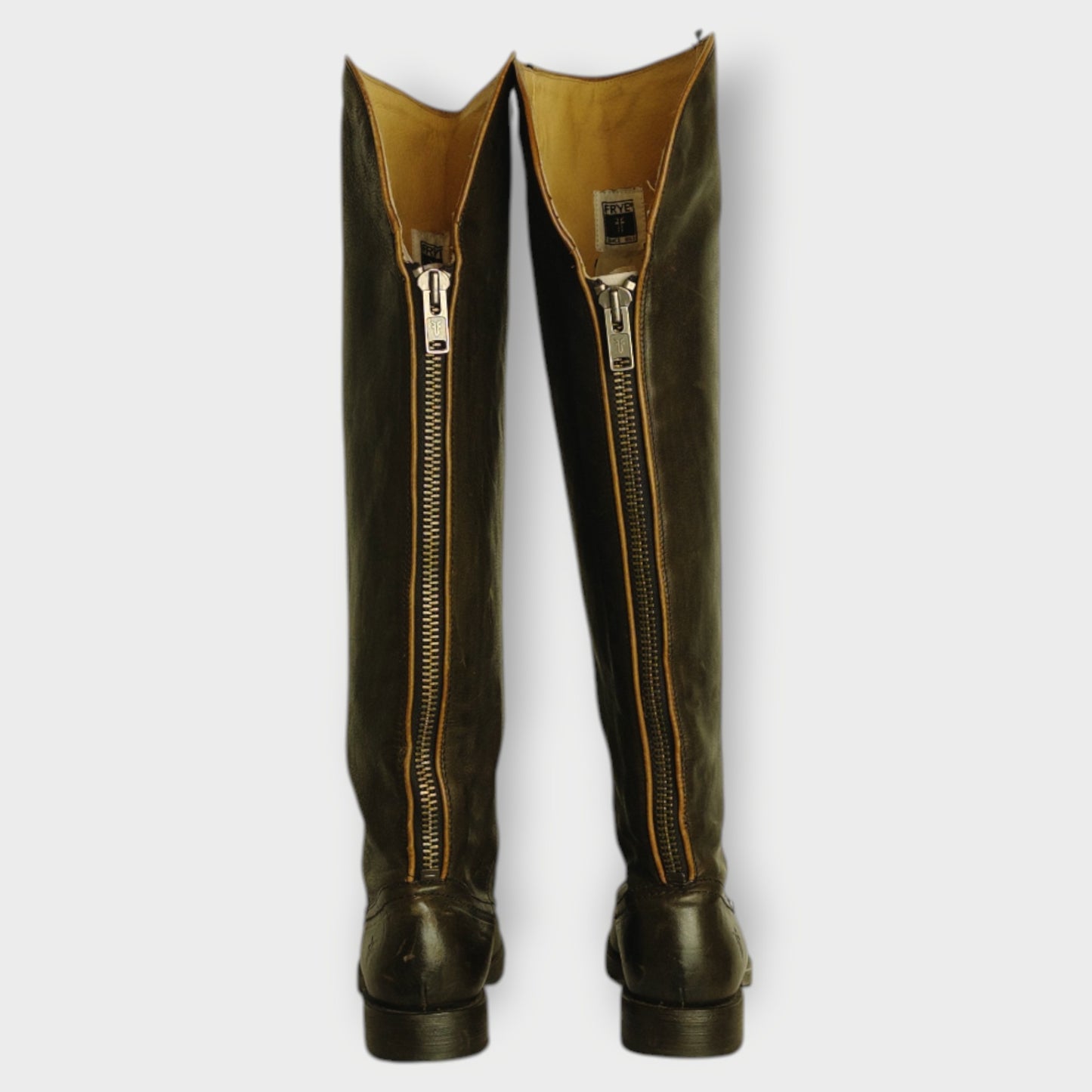 Back Zip Knee High Boots