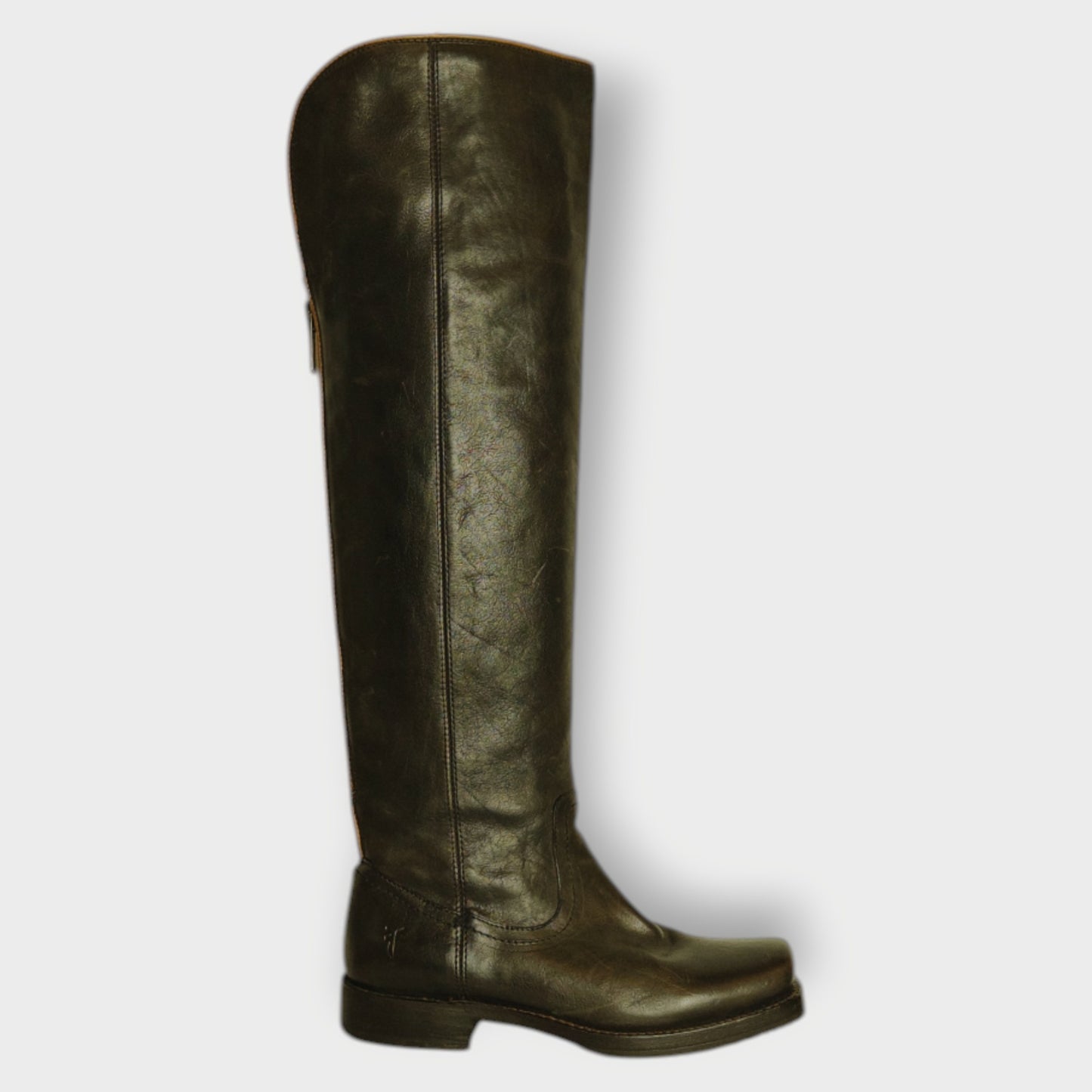 Back Zip Knee High Boots