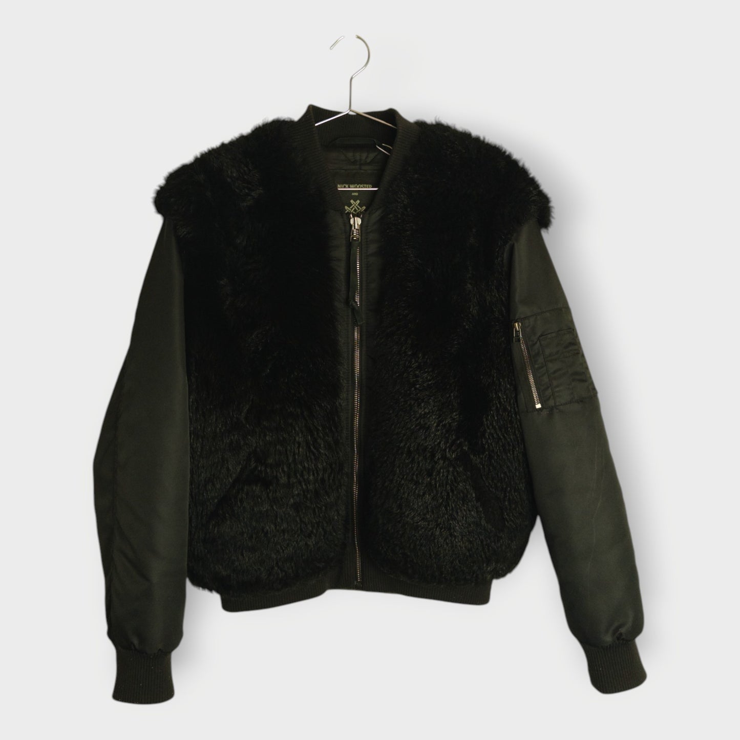Lamb Wool Bomber Jacket